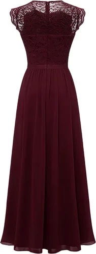 Vista 100 de Dressystar - Vestido de dama de honor, sin mangas, con cuello en V, para fiesta de boda