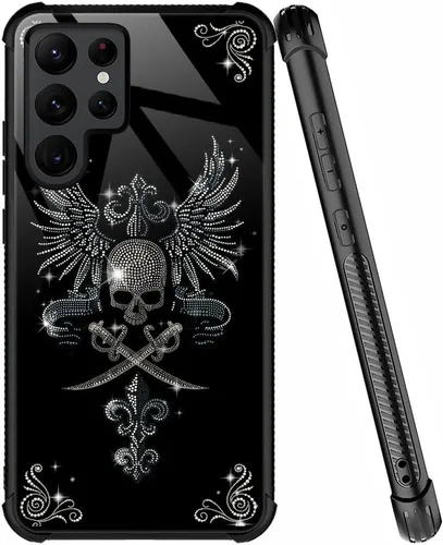 Vista 46 de ZHEGAILIAN Funda compatible con Samsung Galaxy S21, funda de vidrio orgánico para niñas, mujeres y hombres, diseño de cuatro esquinas, antiarañazos