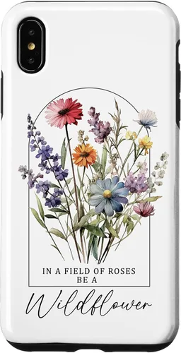 Vista 7 de Funda para iPhone 12 mini In A Field Of Roses Be A Wildflower Vintage Flower & Quotes Case