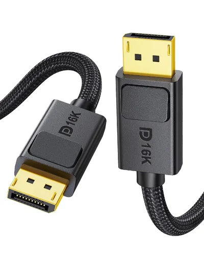 Vista 9 de Silkland Cable DisplayPort 2.1 de 54Gbps [Certificado VESA], [8K@165Hz, 4K@480Hz 360Hz 240Hz] Cable DP 2.1 16K, DP54 HDR DSC 1440P Cable Display