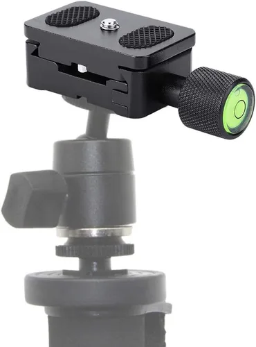 Vista 3 de Bewinner Mini placa de liberación rápida con tornillo de 1/4 pulgadas, cámaras de montaje rápido soporte base clip trípode accesorio para amantes