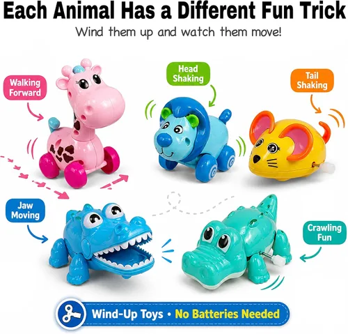 Vista 2 de GIFTEXPRESS 12 juguetes surtidos de animales de zoológico de 3 a 4 pulgadas para recuerdos de fiesta de niños, tamaño perfecto para niños de 3 a 10