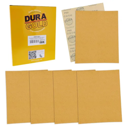 Vista 18 de Dura-Gold Hojas de papel de lija doradas de 9 x 11 pulgadas, grano 400