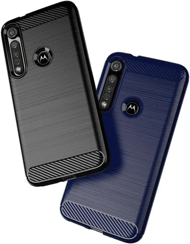 Vista 6 de Funda protectora de silicona delgada para Moto G8 Plus con protector de pantalla de vidrio templado y accesorios para celular, carcasa protectora