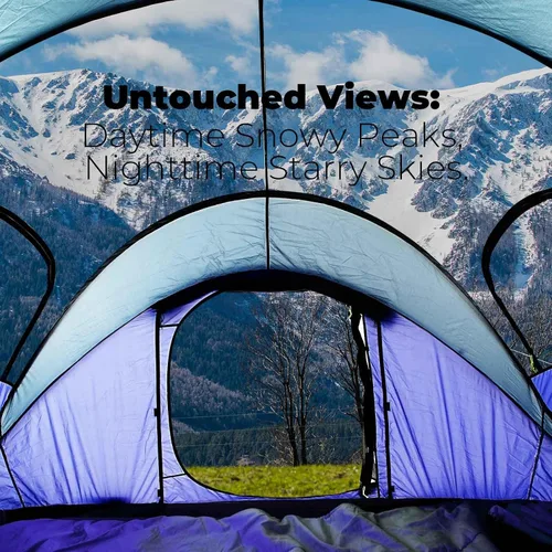 Vista 2 de 4/6 Person Easy Pop Up Tent, Waterproof, Automatic Setup,2 Doors-Instant Family Tents for Camping, Hiking & Traveling