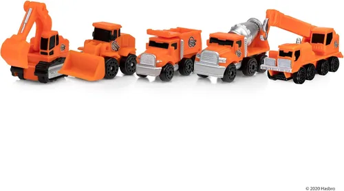 Vista 7 de Micro Machines MMW0021 Paquete de Equipo de Construcción, Presenta 5 Más Escena Correspondiente - Autos de Juguete Temáticos Altamente