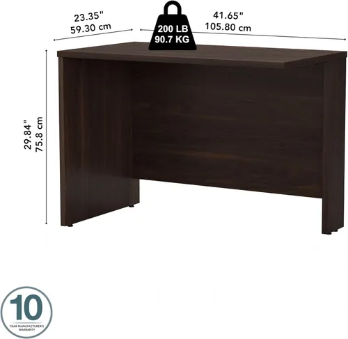 Vista 2 de Bush Business Furniture Studio C - Escritorio de 42 W, color nogal negro