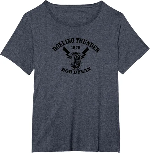 Vista 30 de Bob Dylan - Camiseta Rolling Thunder S Gris Oscuro