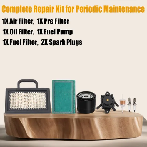 Vista 2 de 499486 499486S Filtro de aire LA135 Tune Up Kit de servicio de mantenimiento para John Deer-e LA120 LA130 LA140 LA150 L120 LA145 D130 D140 GY20575