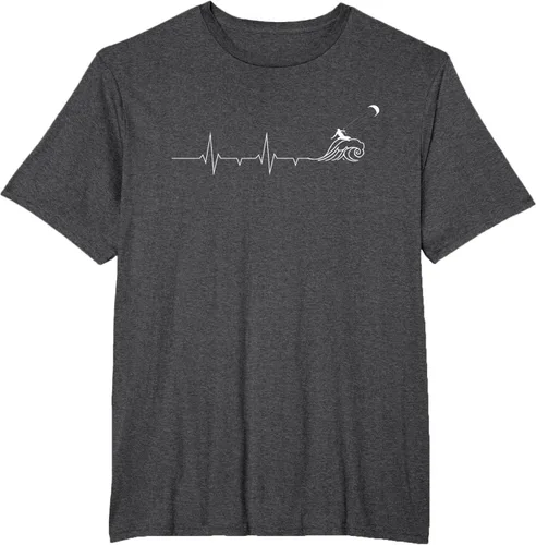 Vista 12 de Heartbeat EKG Pulse Kitesurf Kitesurf - Camiseta de kitesurf, Negro, S