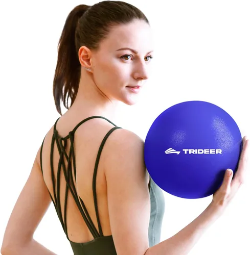 Vista 9 de Trideer 9-Inch Pilates Ball, Small Exercise Ball Pilates Equipments for Yoga, Physical Therapy, Pregnancy, Postpartum, Core Training, Balance