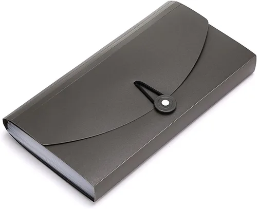 Vista 9 de BTSKY Carpeta de Archivos Expansible - 13 Bolsillos Carpeta de Archivo Acordeón Pequeña Carpeta Expandible Soporte para Tarjetas y Boletos Carpeta