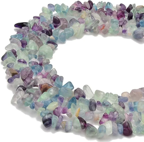 Vista 8 de PLTbeads Kit de pulseras de cintura de piedras preciosas curativas natrales de 0.197-0.315 in, diseño de piedras irregulares, fabricación de joyas