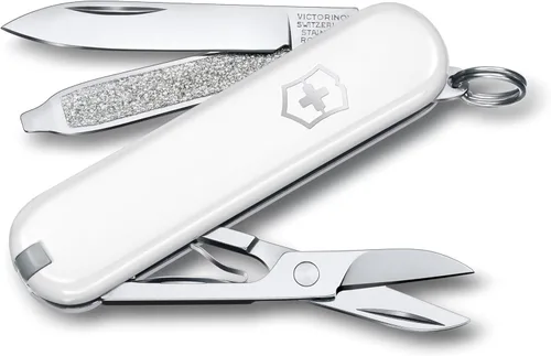 Vista 27 de Victorinox Classic SD Swiss Army – Navaja suiza de bolsillo, compacta, 7 funciones, navaja de bolsillo fabricada en Suiza con hoja pequeña Parque