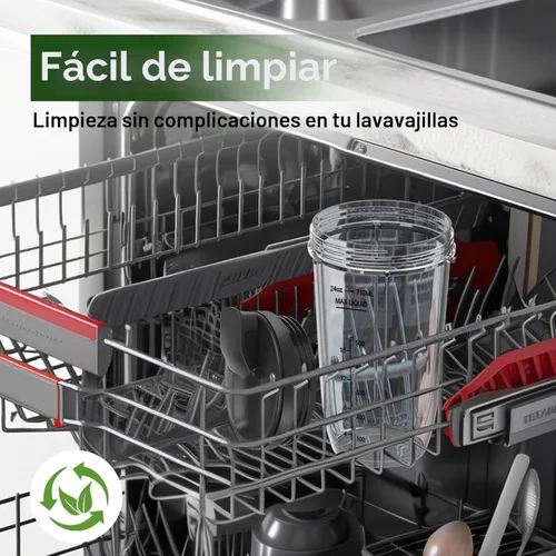 Vista 8 de Vasos de licuadora de repuesto para Ninja, vasos de licuadora Ninja de 24 onzas con tapas para llevar compatibles con Ninja BN401, BL450, BL456