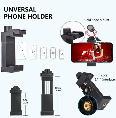 Vista 4 de Soporte de pared para teléfono, cabeza de bola, base de taladro de brazo largo de 360 grados para teléfono celular, iPhone 14 13, Samsung