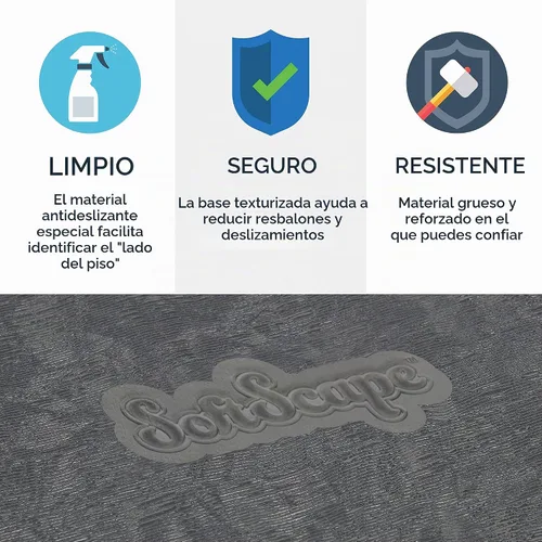 Vista 8 de SoftScape - Cojines de piso cuadrados de 15 pulgadas con asas; asientos flexibles para la educación a distancia en el hogar, guardería, preescolar