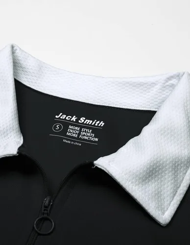 Vista 4 de JACK SMITH Camisas de golf de manga corta para mujer, ajuste seco, absorbe la humedad