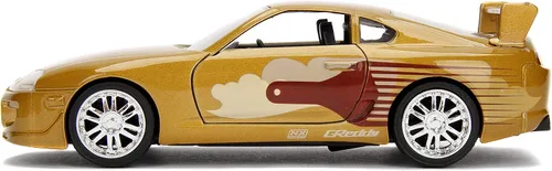 Vista 3 de Jada Toys Fast & Furious 1:32 Slap Jack's 1995 Toyota Supra auto fundido a presión, juguetes para niños y adultos (JA99542)