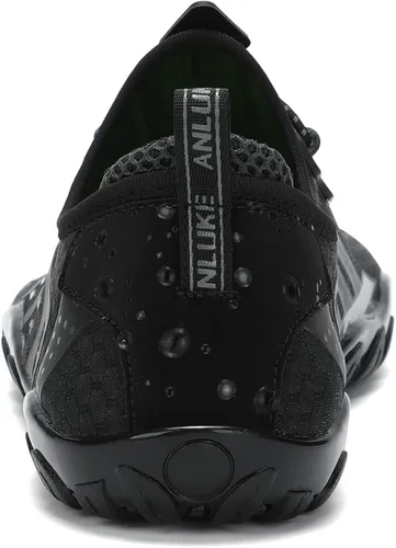 Vista 5 de ANLUKE Zapatos de agua para hombre y mujer, zapatos de natación, zapatos acuáticos, de secado rápido, para playa, surf, deportes acuáticos