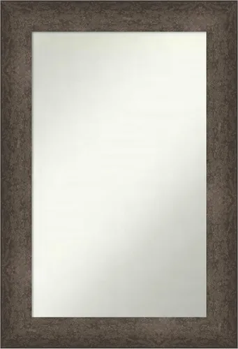 Vista 66 de Amanti Art Espejo de pared personalizado no biselado (25 x 25 pulgadas), marco de bronce acentuado, varios tamaños personalizados, espejo de baño