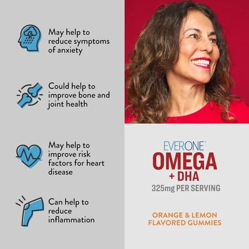 Vista 4 de Gomitas de aceite de pescado Omega para adultos y adolescentes con DHA – Suplemento de apoyo para la salud cerebral y cardiovascular – Vegano, sin