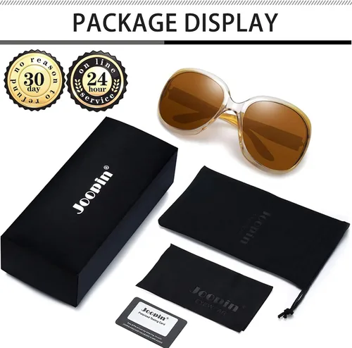 Vista 230 de Joopin Lentes de sol de gran tamaño para mujer, polarizados, grandes, para conducción, protección UV, grandes sombras