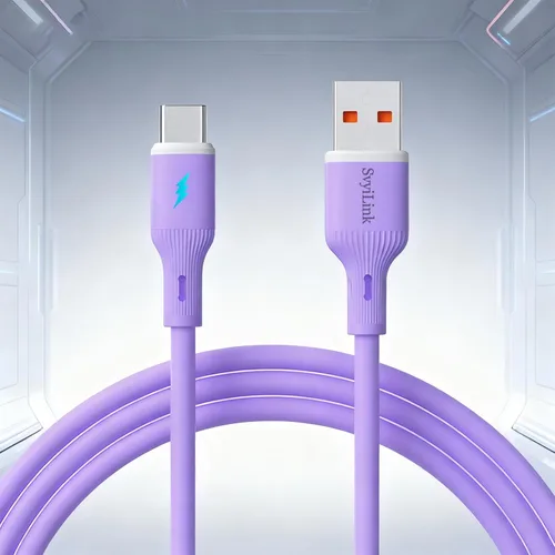Vista 20 de Cable USB PD cargador rápido iluminado (USB 4 en 1 azul), soporta transferencia de datos, se puede utilizar como luz nocturna, longitud del cable