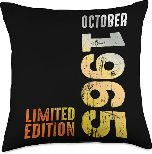Vista 4 de Since October 1965 Retro 1965 Vintage 1965 October Throw Pillow