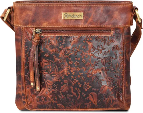 Vista 2 de VALENCHI Women's Crossbody Handbags - Premium Leather Bags for Women - Everyday Purse with Adjustable Strap - Ladies Bag