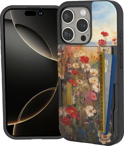 Vista 97 de Smartish Funda tipo cartera para iPhone 11 Pro - Wallet Slayer Vol. 2 [soporte protector delgado] tarjetero (seda) - Black Tie Affair