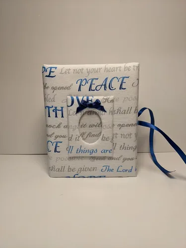 Vista 2 de Faith Hope Love and Peace Sayings Photo Album - Faith Hope Love - Holds 100 4x6 Photos - Handmade Photo Album