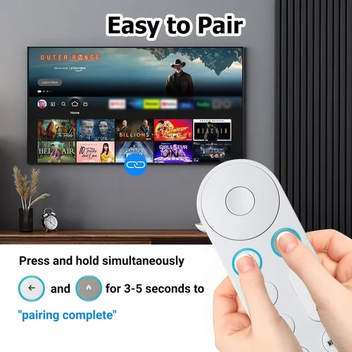 Vista 3 de Paquete de 2 repuestos para Google TV Streamer 4K, control remoto inteligente de voz con zumbador, compatible con Google Streamer 4K, Chromecast