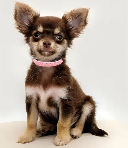 Vista 3 de Collares de perro con diamantes de imitación para perros pequeños, collar de cachorro con diamantes de imitación para niñas, bonito collar de gato