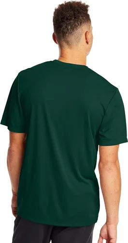 Vista 3 de Hanes Paquete de camisetas deportivas para hombre, camiseta Cool DRI que absorbe la humedad, camiseta de rendimiento, paquete de 2, Negro