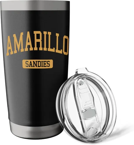 Vista 5 de Amarillo High School HS Amarillo TX Varsity Sports - Vaso aislado de acero inoxidable