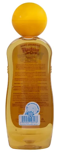 Vista 3 de Ricitos de Oro Shampoo para bebé, Limpiador, Acondicionador y Aclarante con Extractos de Manzanilla, Aclara y Acondiciona, Libre de Parabenos