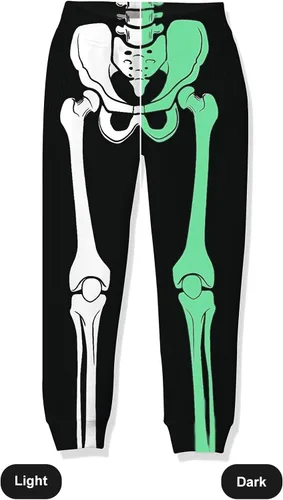 Vista 2 de ADUKIDE Camisetas de Halloween para niños que brillan en la oscuridad, tallas 4-14T, camisetas casuales novedosas
