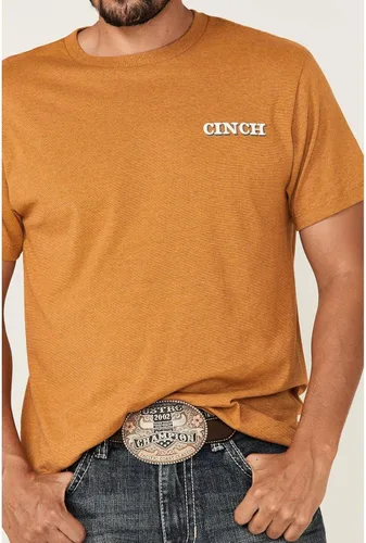 Vista 3 de Cinch Camiseta de manga corta para hombre, Oro