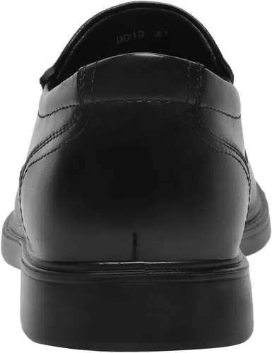 Vista 4 de Mocasines casuales sin cordones para hombre, zapatos elásticos con punta cuadrada, zapatos de vestir de boda, zapatos de lujo para oficina
