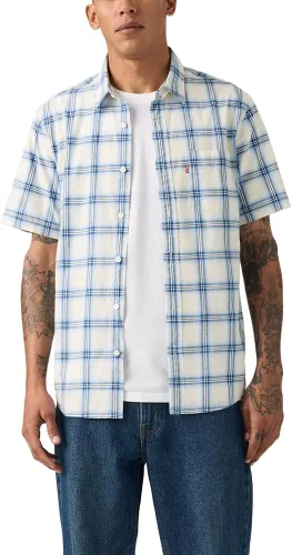 Vista 39 de Levi's - Camisa clásica de manga larga con 1 bolsillo con botones para hombre Caviar