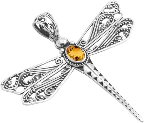 Vista 9 de Collar de plata de ley 925 para mujer, collar con colgante de piedras preciosas auténticas, collar con colgante hipoalergénico para regalo