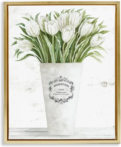 Vista 31 de Stupell Industries Stellar Design Studio - Lienzo decorativo con marco flotante, gris, 17 x 21 pulgadas, fácil de colgar y resistente, fabricado