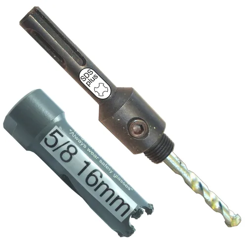 Vista 40 de Kit de extensión y eje de sierra perforadora de 7/16 pulgadas: 2 ejes hexagonales de 1/2 pulgadas y extensión de 12 pulgadas para sierras