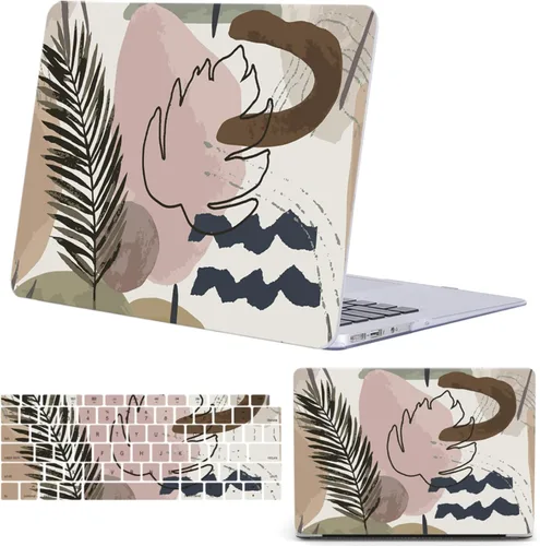 Vista 15 de Funda para MacBook Air 15.3'' A3448/A3241/A3114/A2941, lunares marrones