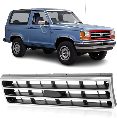 Vista 18 de CarPartsDepot Nuevos Piezas de Reemplazo Parte Delantera Derecha del Lado del Pasajero Argent Grille Grill Compatible con 1976-1977 FORD F-350 F-250