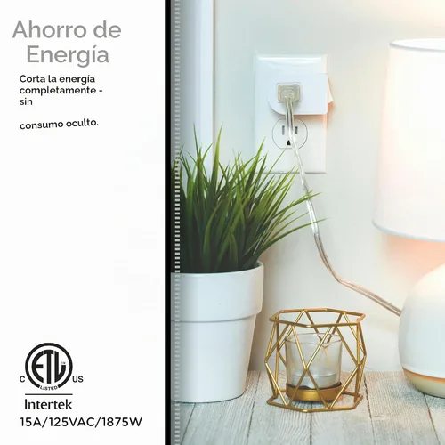 Vista 6 de Cordinate Interruptor de encendido y apagado con toma con conexión a tierra, 3 clavijas, adaptador de enchufe, fácil de instalar, para luces