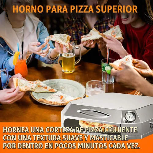 Vista 7 de Onlyfire Kit de horno de pizza de acero inoxidable para parrilla de gas, parrilla de carbón y propano, kit de horno de pizza portátil para parrilla