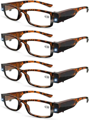 Vista 10 de Gafas de lectura con luces LED lectores con luces Lector de lupa +59.1 in