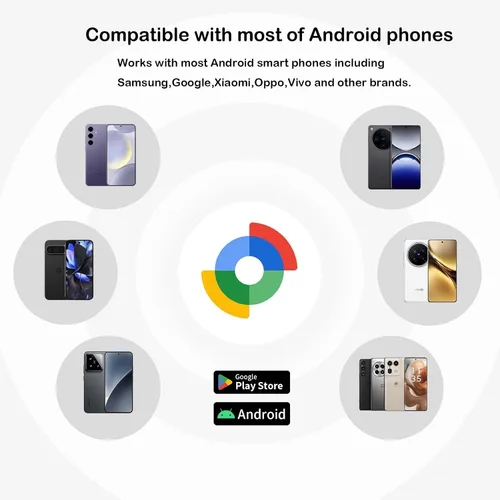 Vista 2 de Rastreador Bluetooth Android - Paquete de 2 localizadores de artículos que funcionan con Google Find My App (solo para Android), etiqueta